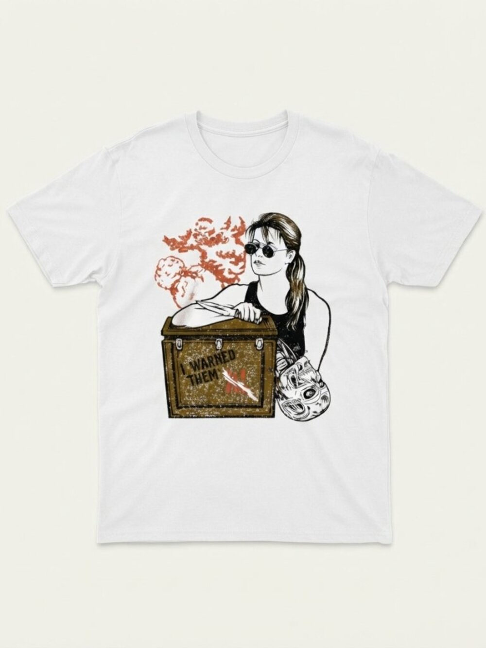 I Warned Them AI Sarah Connor Terminator shirt